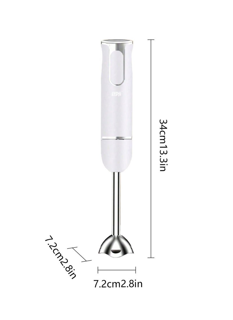 Handheld Juice Machine Cooking Stick Meat Grinder white 200W 1Pcs Multifunctional Food Supplement Machine Blender for Family Restaurant