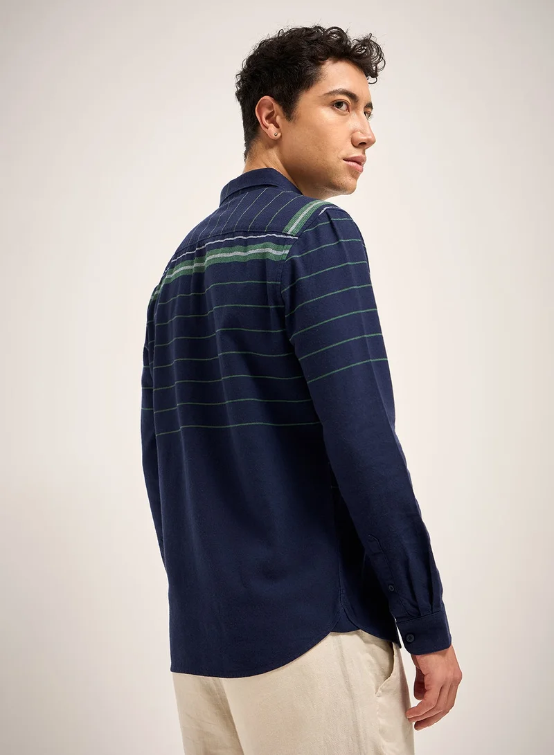 THE BEAR HOUSE Cotton Shirt for Men | Slim Fit, Long Sleeve, Casual & Formal Wear | Soft, Breathable Fabric for Office, Everyday, & All-Season Use in Classic & Trendy