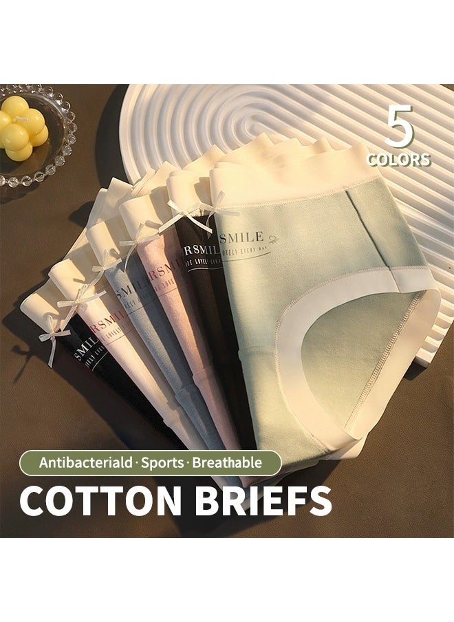 Generic - 5-Pack Comfortable Cotton Hipster Panties, Breathable and Soft - Image 1