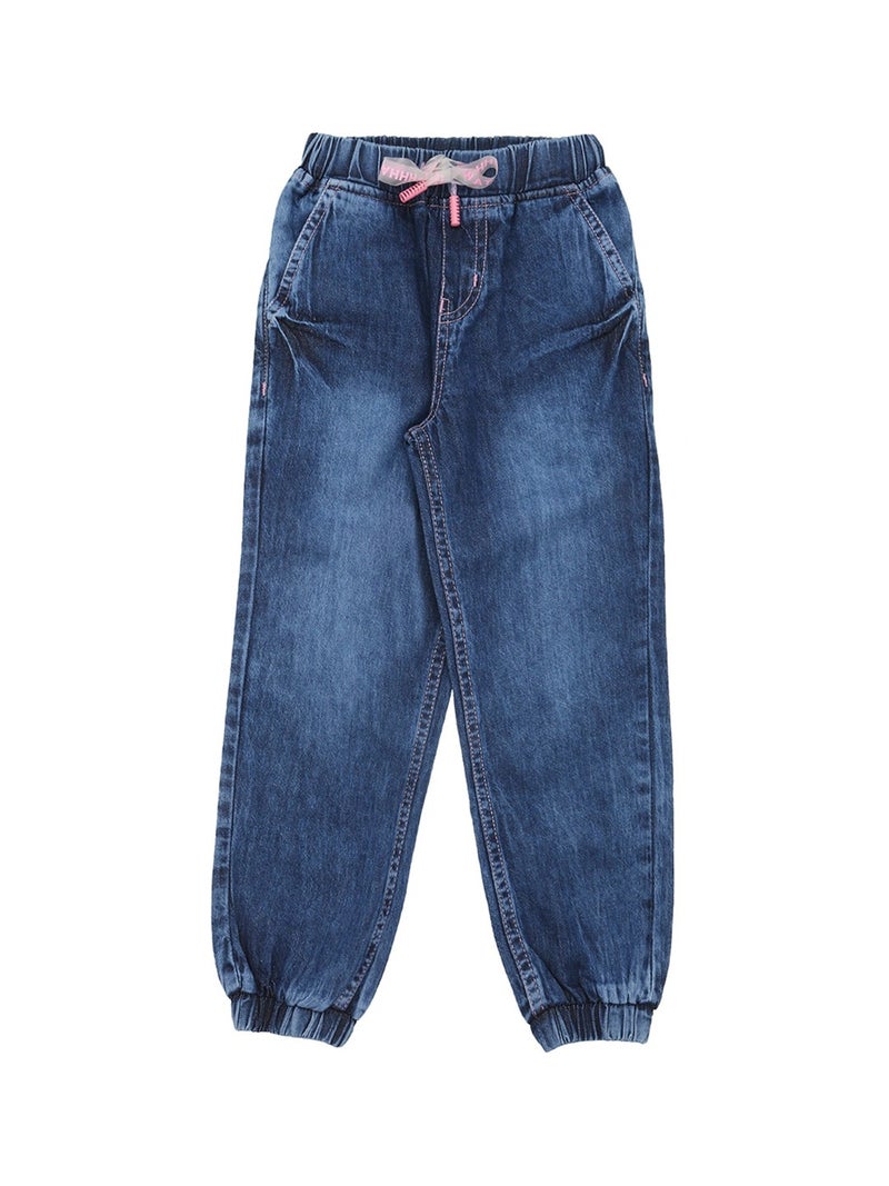 HIGH STAR Girls Blue Slim Fit Jeans 