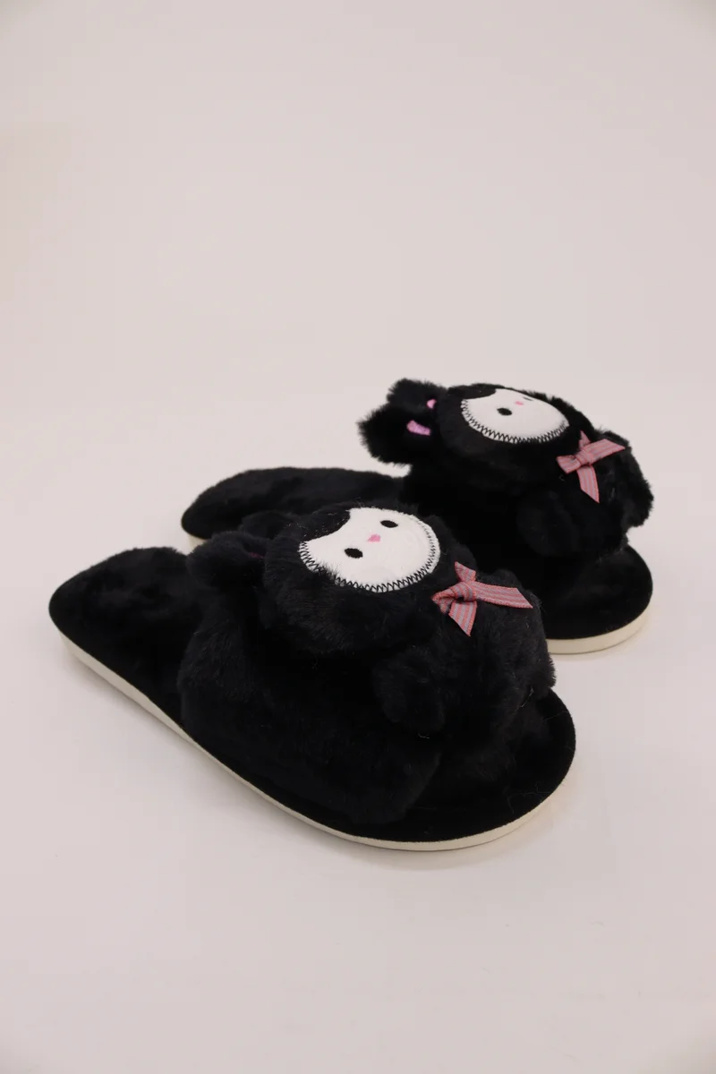Viny VINY Women's Plush Fur Home Slippers | Soft Teddy Bear Indoor Slippers | Cozy Carpet Slides for Daily Wear & All-Season Comfort