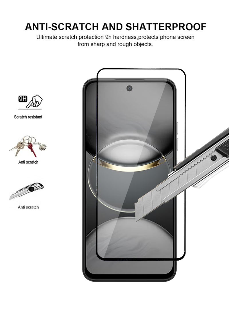 Tecno Spark 30C 5G Screen Protector 2 Pack - Premium Full Screen Tempered Glass For Tecno Spark 30C 5G, High Transparency, Delicate Touch, Anti-Explosion, Smooth Arc Edges, Easy Installation - Image 2