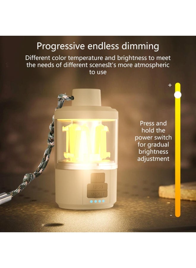 Multi-Functional Flashlight, Rechargeable Light Tocth, Camping Lantern- 1800mAh, LED Atmosphere Light with 3 Lighting Modes, Protable  Hangable, IP44 Waterproof, Perfect for Camping, Power Outages e - Image 4