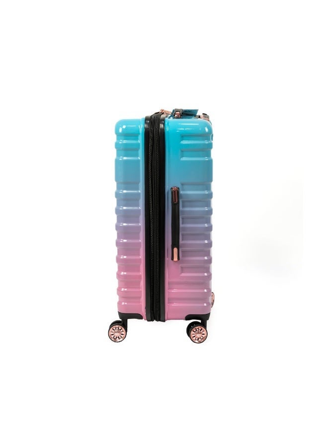 Small Cabin Suitcase Hardside Lightweight Polycarbonate Carry-On Luggage Pink and Blue Gradient 20 inch - Image 5