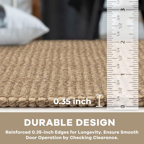 KOZYFLY Boho Runners for Hallways 2x8 ft Washable Kitchen Runner Non Slip Rubber Backed Hall Runners Cotton Entryway Runner Rugs Floor Carpet for Indoor Backdoor Bedroom Kitchen, Tan/Orange/Brown - Image 4