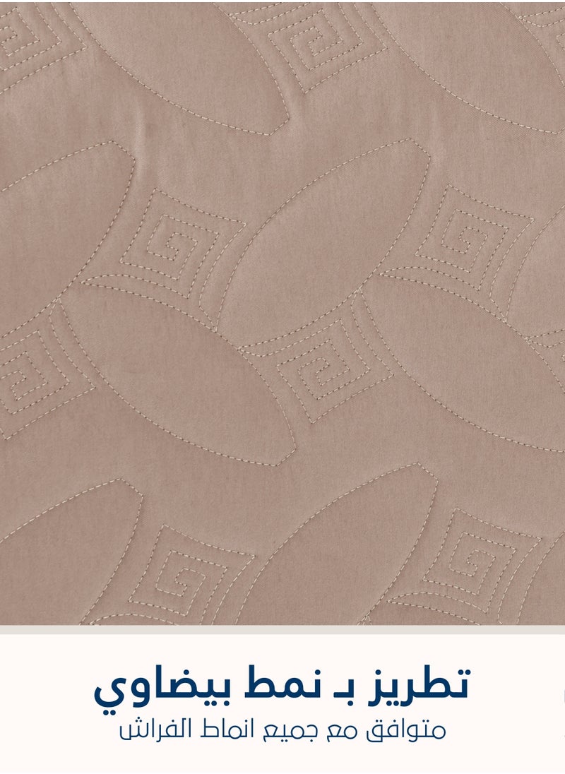 Master Home Textile - 3Piece Microfiber Bedspread Set Fits 120 x 200 cm Single Size Bed Single Size Compressed Comforter Set Elmira Series - Image 1