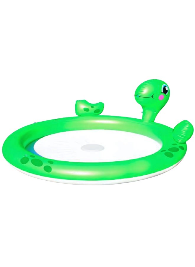 Bestway Inflatable Turtle Kids Pool 180x152x66cm with Built-in Sprinkler | Safe PVC Fun Design - Image 3