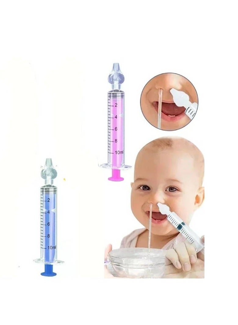 ارواق حقنة شفط الأنف للأطفال من السيليكون لتنظيف الأنف وإزالة المخاط قابلة لإعادة الاستخدام للعناية اليومية بالأنف وحالات التهاب الجيوب - Image 2