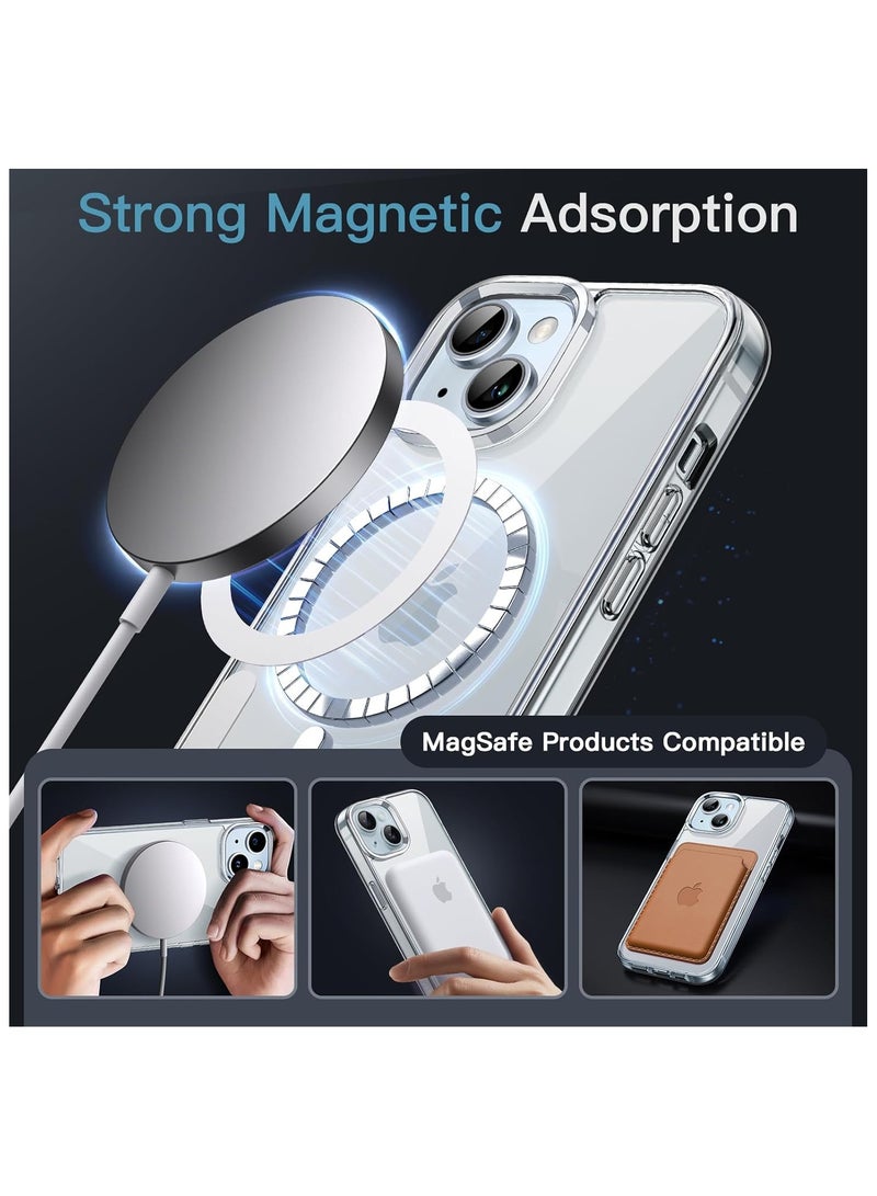 Bills iPhone 15 Plus Case Cover, Compatible with MagSafe, Military-Grade Protection, Yellowing Resistant, Scratch-Resistant Back, Magnetic Phone Case for iPhone 15 Plus, Classic Series, Clear - Image 3