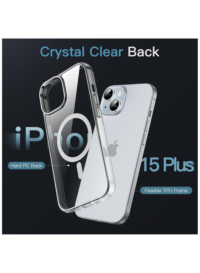Bills iPhone 15 Plus Case Cover, Compatible with MagSafe, Military-Grade Protection, Yellowing Resistant, Scratch-Resistant Back, Magnetic Phone Case for iPhone 15 Plus, Classic Series, Clear - Image 2