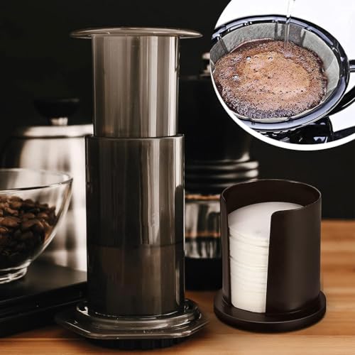 Supvox® 350 Counts Replacement Paper Filter Packs White Coffee Filter Paper Round Coffee Maker Filters Compatible with Aerobie Aeropress Coffee and Espresso Makers Disposable Coffee Filters - Image 5