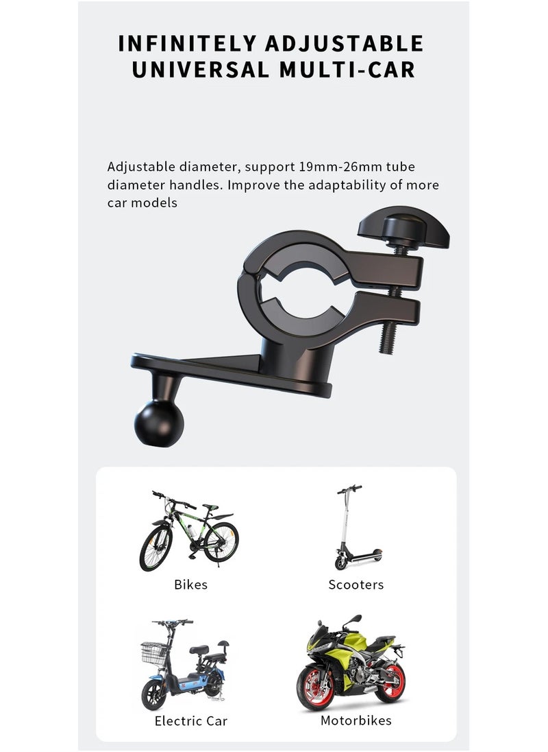 HEXABEX - Bicycle Bike Phone Holder Rain Protection Shock-resistant Quick Lock 360° Rotatable - Image 1