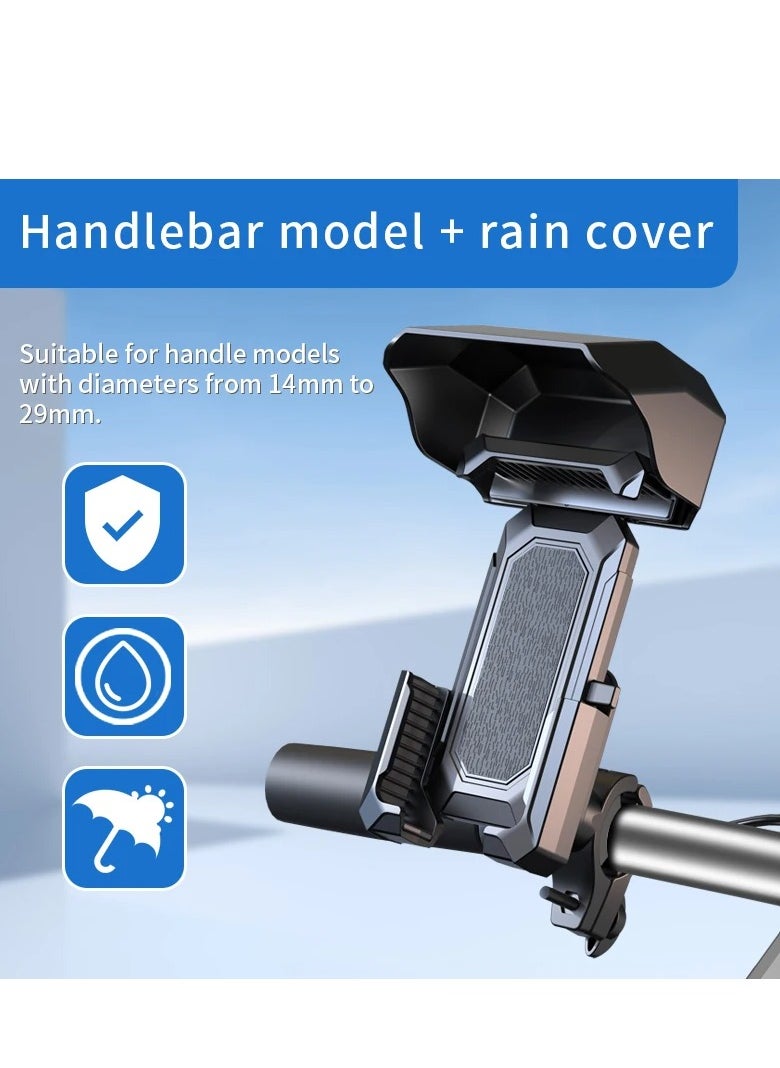 HEXABEX - Bicycle Bike Phone Holder Rain Protection Shock-resistant Quick Lock 360° Rotatable - Image 1