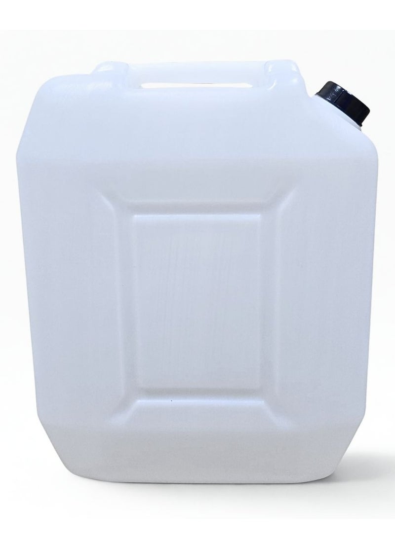 ARTC 10L Heavy Duty HDPE Plastic Jerrycan Bottle & Container | Double Lid Leak-Proof Transparent White | Multipurpose Food Grade & Chemical Safe for Shipping, Camping, Storage, Outdoor and Indoor Use - Image 3