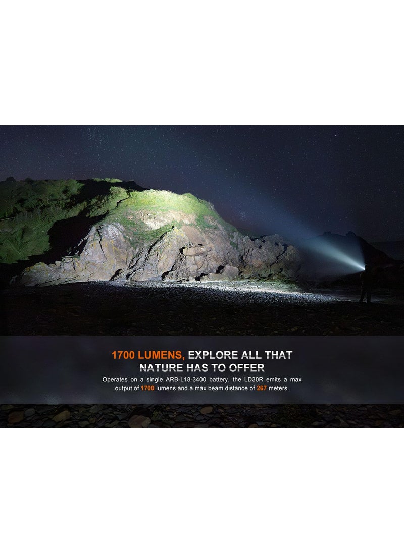 fenix Fenix LD30R EDC Flashlight 1700 Lumens USBC Rechargeable High Performance Flashlight  - Image 5