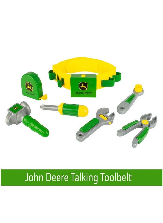 John Deere - Deere Deluxe Talking Toolbelt Preschool Toy 24 Months To 36 Months Green - Image 1