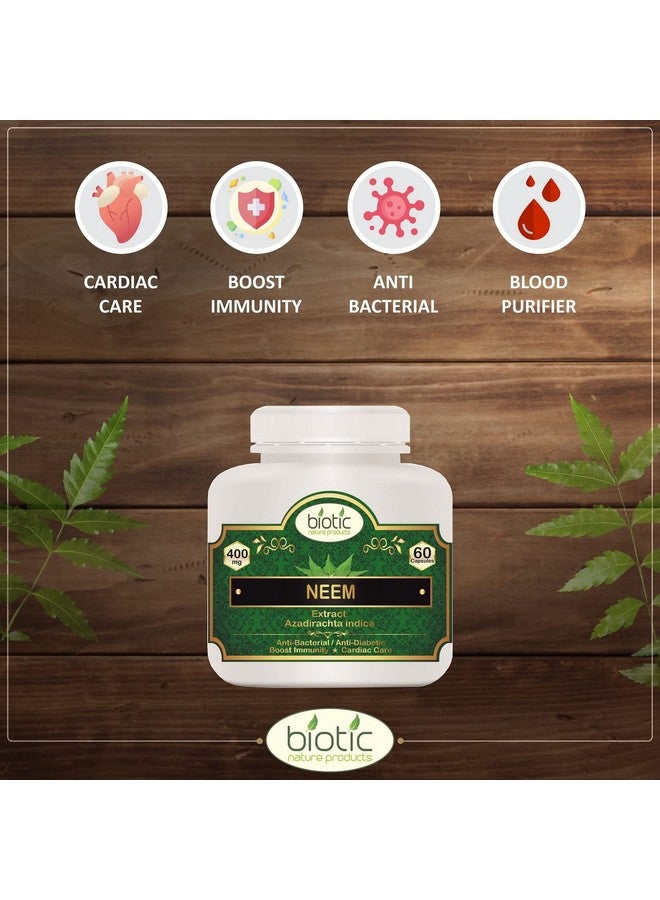 Biotic كبسولات بذور العنب البيوتيك، كبسولات مستخلص النيم وكبسولات مستخلص الأندروغرافيز بانكولاتا كالمغ - 180 كبسولة نباتية - Image 5