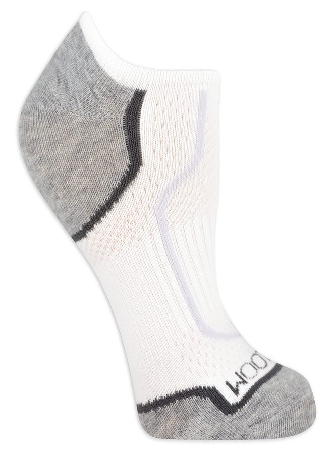 فروت أوف ذا لووم جوارب نسائية خفيفة الوزن من فروت أوف ذا لوم بتقنية كول زون (عبوة من 6 جوارب)، ألوان بيضاء متنوعة، مقاسات 8-12 - Image 2