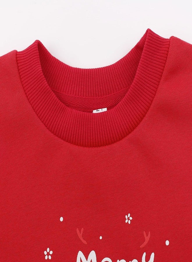 NUBEEHOHO Baby Boys Xmas Snowman Sweatshirt Crewneck Long Sleeve Toddler Christmas Sweaters Cartoon Winter Clothes 8281-4T - Image 3