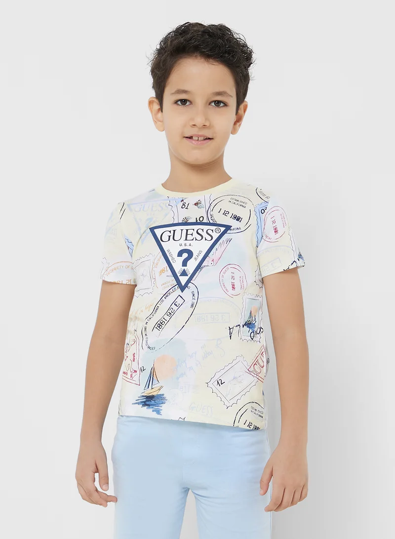 GUESS Infant Logo T-Shirt & Jersey Shorts Set