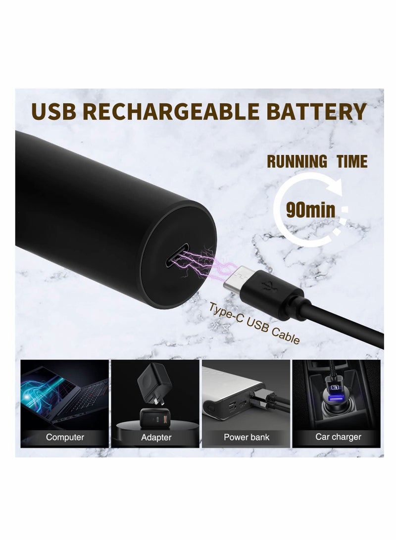 NIBEMINENT Rechargeable Nose Trimmer for Men and Women Ear Hair Professional Painless Eyebrow & Facial Nasal Clippers Waterproof Dual Edge Blades Easy Cleansing - Image 5