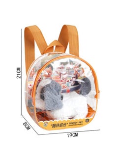Generic Lei Teng Play House Electric Walking Point Hair Sound Plush Dog Cat Rabbit Family Interactive Pet Storage Backpack Bag-Color:6698-20 Dogs, 48 Bags In 1 Box  - Image 2