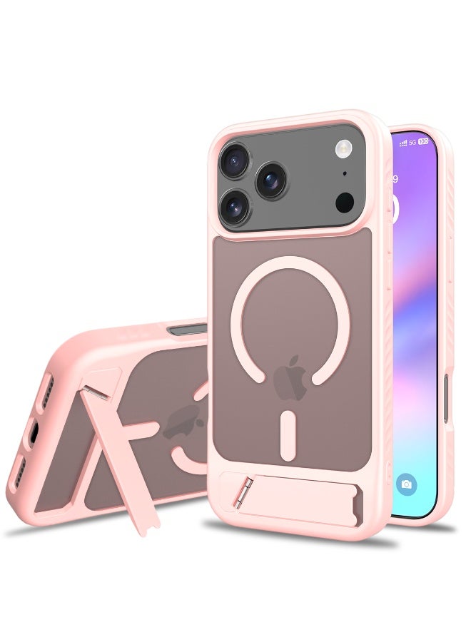 ZXING iPhone 17 Pro Max Case 2026 Magnetic Military Grade Protection with Builtin Stand Shockproof Slim Cover Compatible with MagSafe Accessories - Image 4