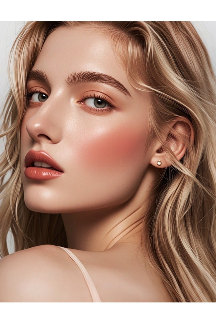 TVLV Soft Face Blush Stick for a Flawless Finish Creamy Blendable Formula for All Skin Types Everyday Wear Professional Makeup Matte Natural Long Lasting Blush Powder Peach Pollen - Image 4