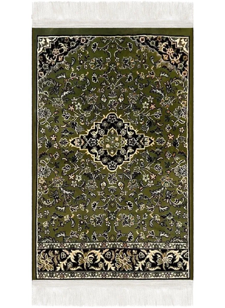 سجادتي مصلى الروضة من سجادتي يسع 5 أشخاص مستوحى من الروضة الشريفة في المدينة المنورة مناسب للمنزل أو الرحلات أخضر مقاس 250×110 سم - Image 5