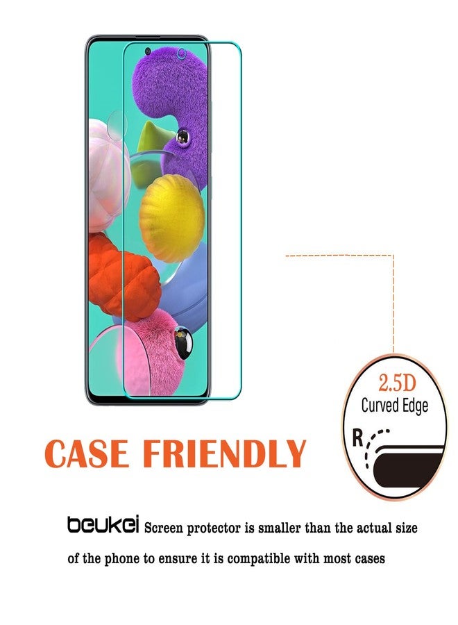 beukei (4 Pack) Designed for Samsung Galaxy A53 5G / A52 / A52 5G / A51 / A51 5G / A51 5G UW Screen Protector Tempered Glass,Touch Sensitive,Case Friendly - Image 5