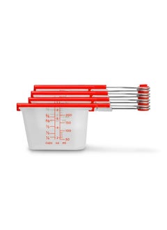 Levups ; Scraping Self Leveling Measuring Cups ; Set Of 4 Cups ; Red - pzsku/ZFF7CFF7E04D235D8DCCCZ/45/_/1693828677/b9977e07-3913-4b68-b5d4-1ebe5aaaed76