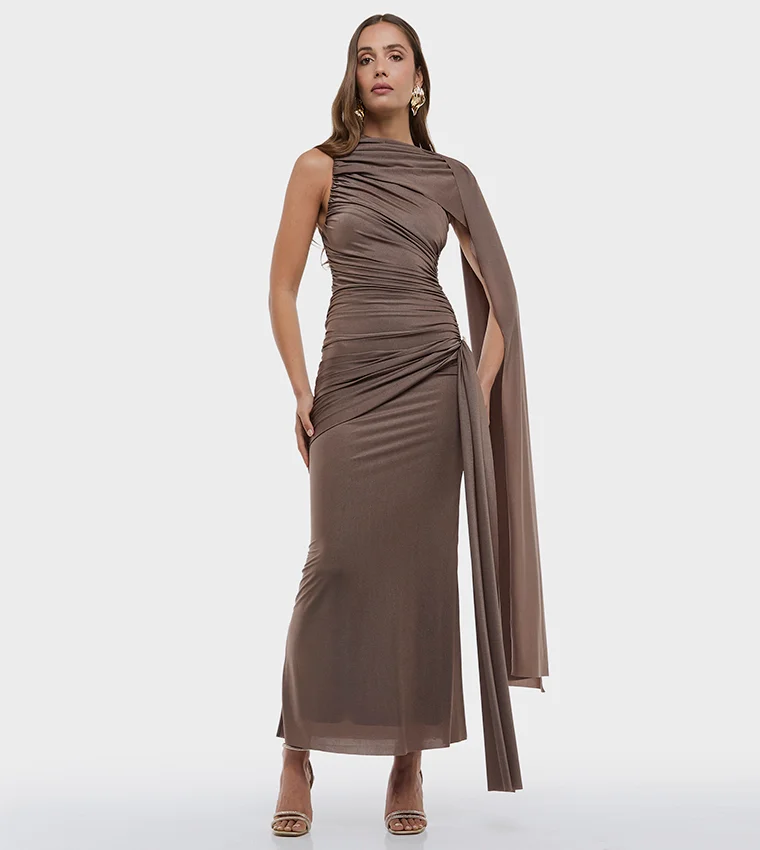 بي سي بي جي BCBG GATHERED BODYCON DRESS