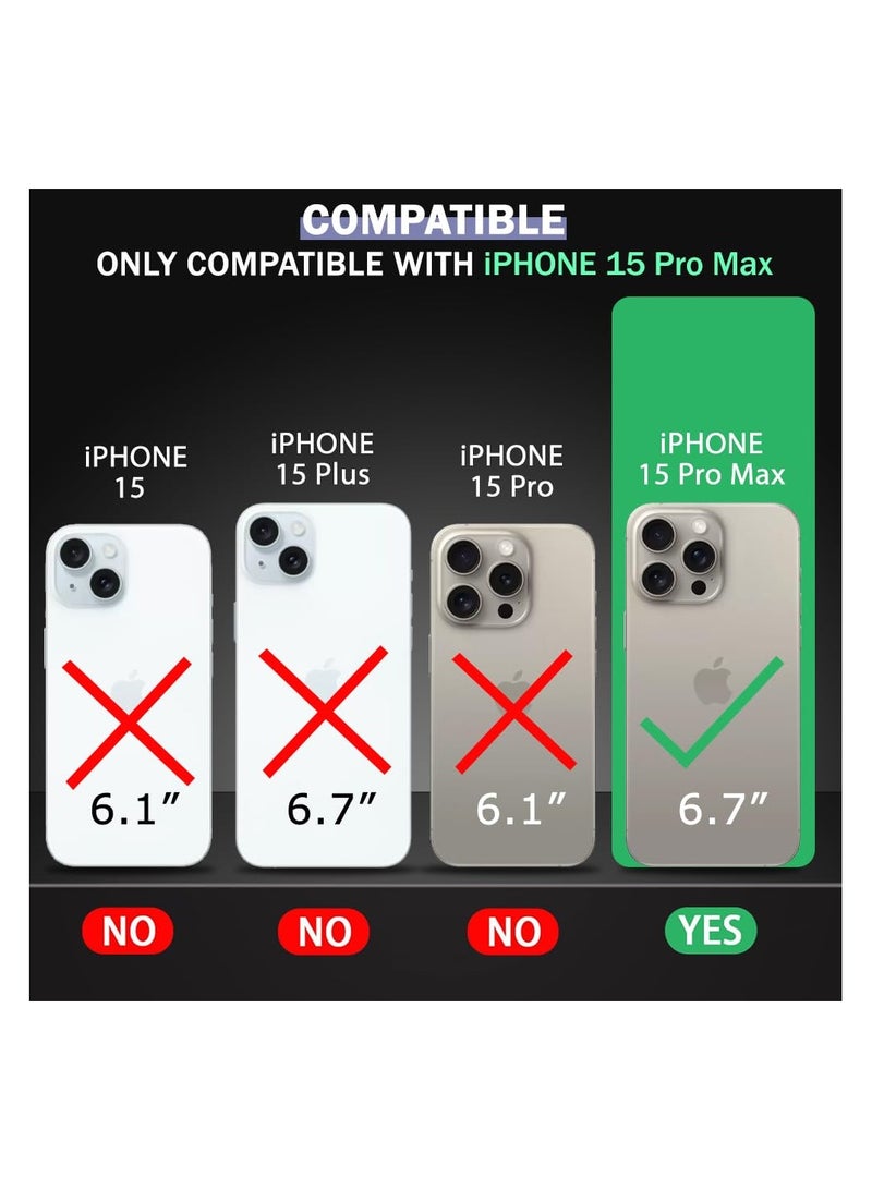 IPhone 15 Pro Max MagSafe Case Cover | Camera Protection | Hard Crystal Clear Back | Shockproof Bumper Case Cover for iPhone 15 Pro Max (Transparent) - Image 2