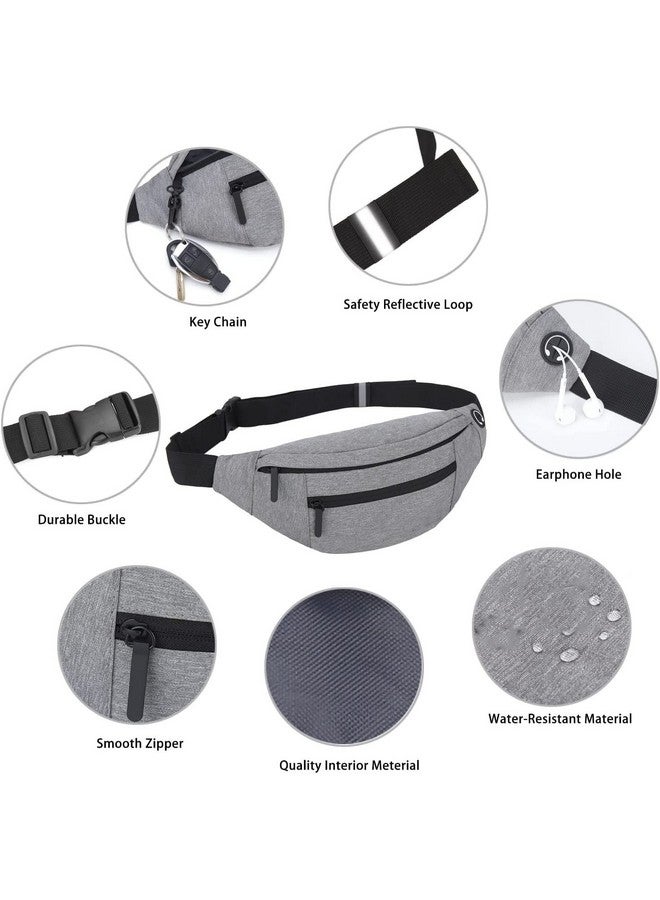 BROGBUS Sport Packs for Women Men with 4-Zipper Pockets Cross Body bag - Image 3