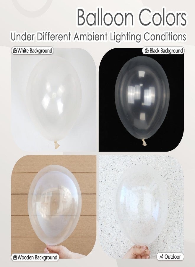awenztech 120pcs Clear Balloons, 18 12 10 5 inch Transparent Balloons Different Sizes Clear Balloon Garland for Baby Shower Wedding Bridal Shower Birthday Party Decorations - Image 3