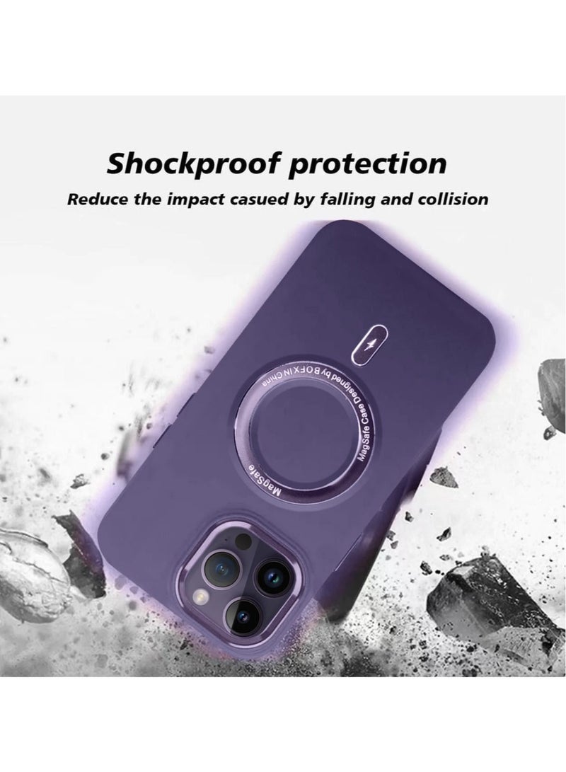 Techie Premium Electroplated MagSafe Silicone Case Cover for Apple iPhone 15 Pro  - Ultimate Shock Absorption, Secure Grip, and Anti-Slip Design - Image 3