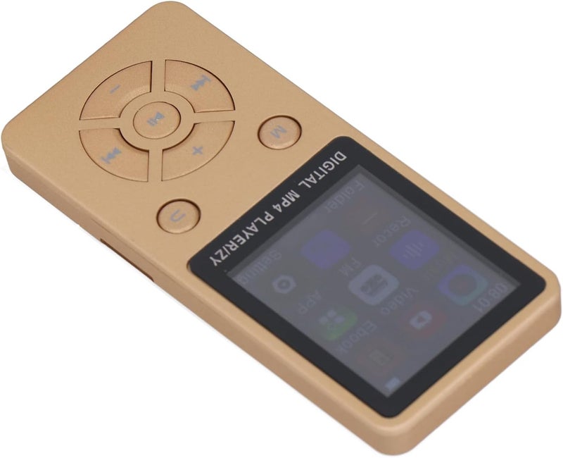 مشغل MP3 MP4 بشاشة ملونة بحجم 1.8 بوصة، مشغل موسيقى محمول عالي الدقة (ذهبي) - Image 4