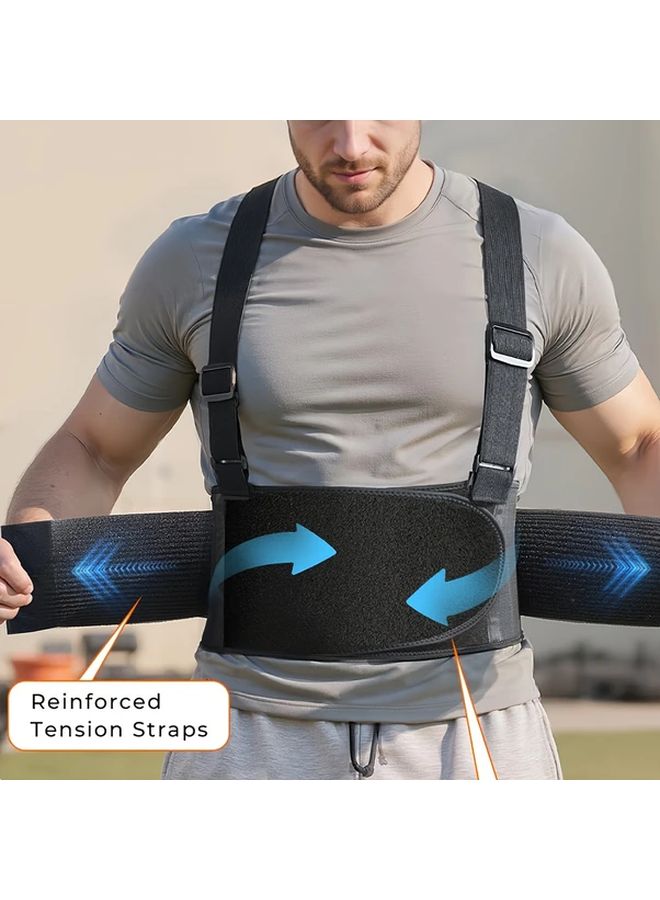 حزام رفع الأثقال للياقة البدنية مقاس 3XL قابل للتعديل لدعم تمارين القرفصاء والرفعة المميتة وضغط البنش - Image 4