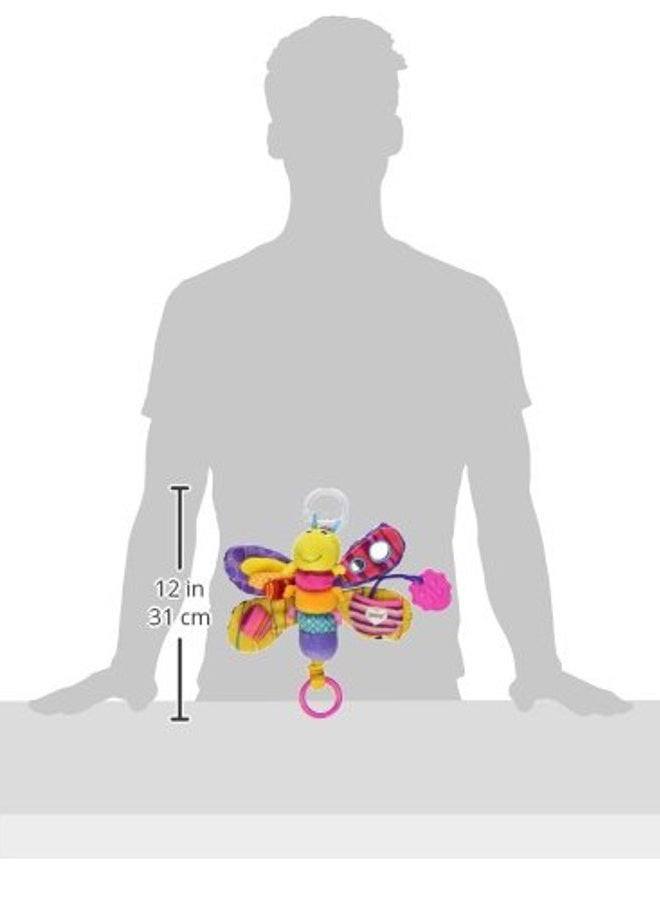 Lamaze لعبة فيفي اليراعة القابلة للتعليق على عربة الأطفال - ألعاب أطفال ناعمة معلقة - ألعاب أطفال تصدر أصوات مع ألوان عالية التباين - ألعاب سفر للأطفال من عمر 0 أشهر وما فوق - Image 3
