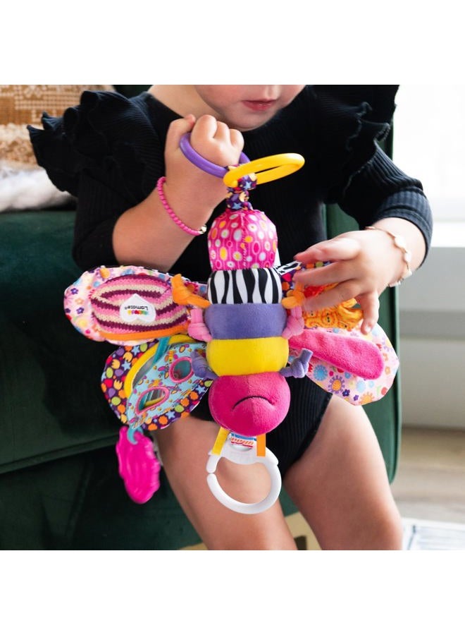 Lamaze لعبة فيفي اليراعة القابلة للتعليق على عربة الأطفال - ألعاب أطفال ناعمة معلقة - ألعاب أطفال تصدر أصوات مع ألوان عالية التباين - ألعاب سفر للأطفال من عمر 0 أشهر وما فوق - Image 2
