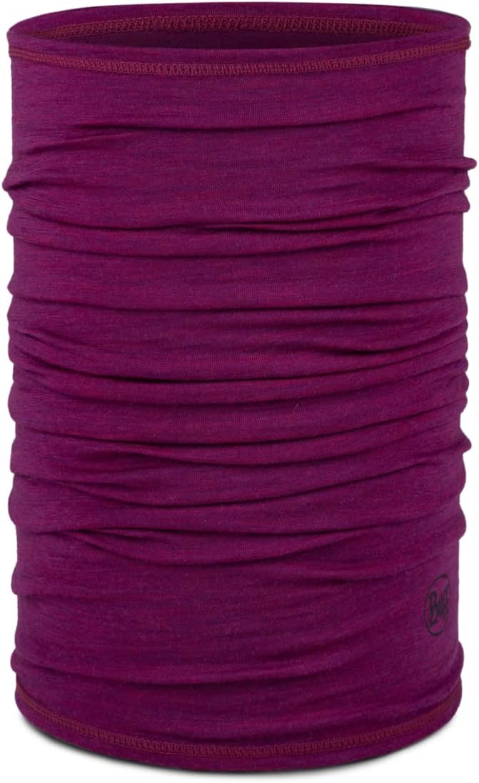 Buff Merino Lightweight Multifunctional Scarf in Magenta - Image 1