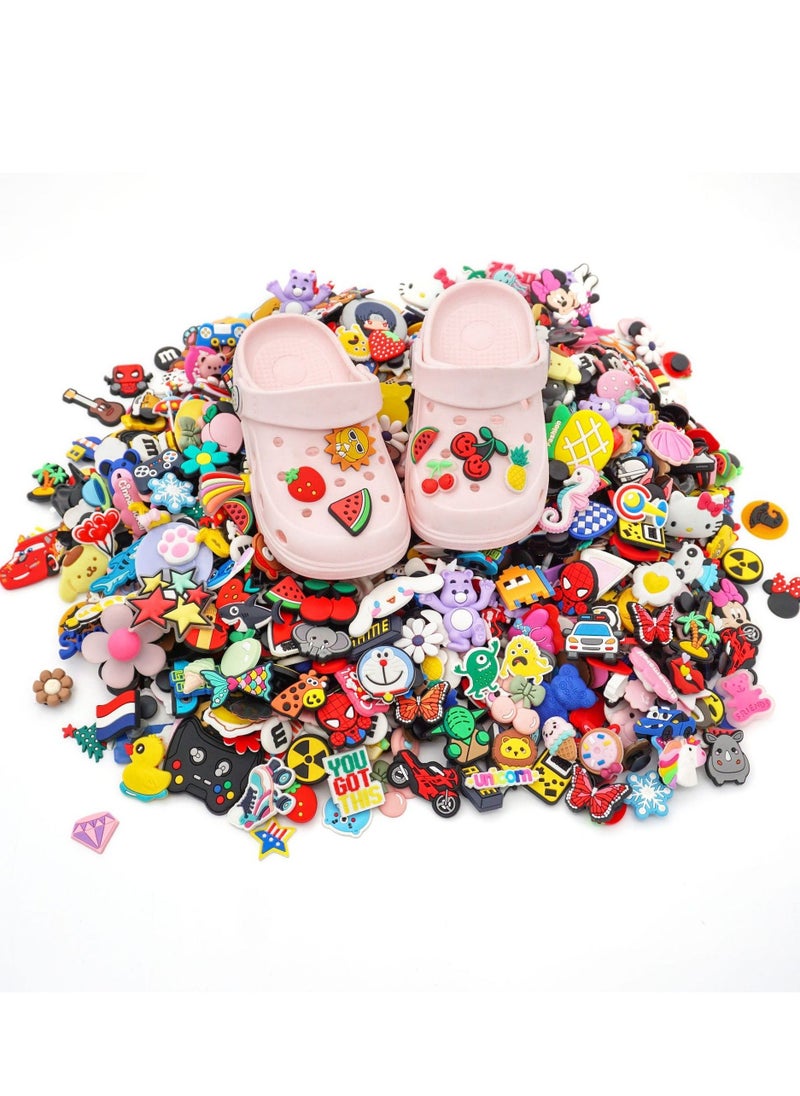Shoe Decoration Charms, 100 Pcs Assorted Different Shoe Charm for Crocs Charm for Hole Hole Shoe Buckle Party Favors ​Mini Charm Bracelet Wristband Decoration for Men Women Kid - Image 2