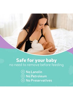 Mama & Wish Organic Nipple Cream Breastfeeding Balm | Lanolinfree Postpartum Essentials Safe For Nursing Nongmo (Unscented)  - Image 3