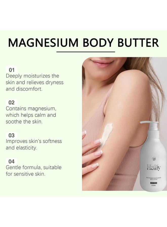 Hally Body Lotion From Korea, Original Hally Body Niacinamide Body Lotion, Improve Uneven Skin Tone, Deep Moisturizer Hydration, all Skin Types (1 pcs, 8.8 fl oz) - Image 4