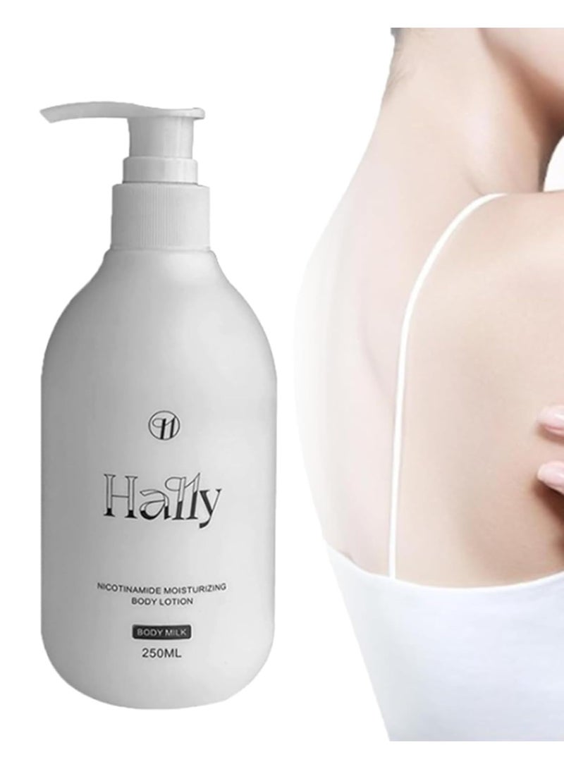 Hally Body Lotion From Korea, Original Hally Body Niacinamide Body Lotion, Improve Uneven Skin Tone, Deep Moisturizer Hydration, all Skin Types (1 pcs, 8.8 fl oz) - Image 2
