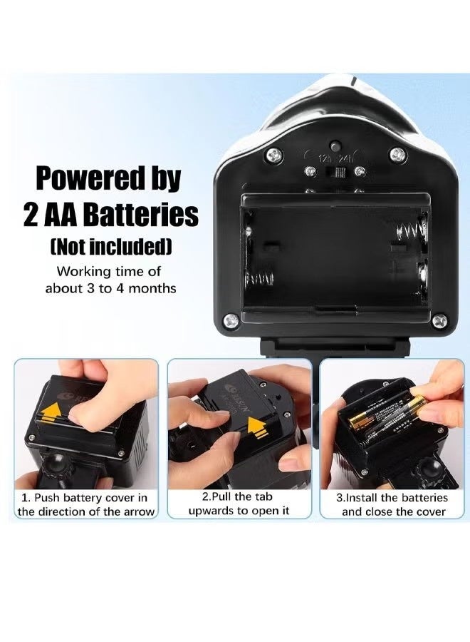 إيليلي وحدة تغذية الأسماك الأوتوماتيكية، 60 مل، وحدة تغذية الأسماك الأوتوماتيكية المقاومة للرطوبة، موزع جزيئات مؤقت التغذية القابل للتعديل (البطارية غير متضمنة)، مؤقت حوض السمك الرقمي للتغذية التلقائية في العطلات أو العطلات - Image 4