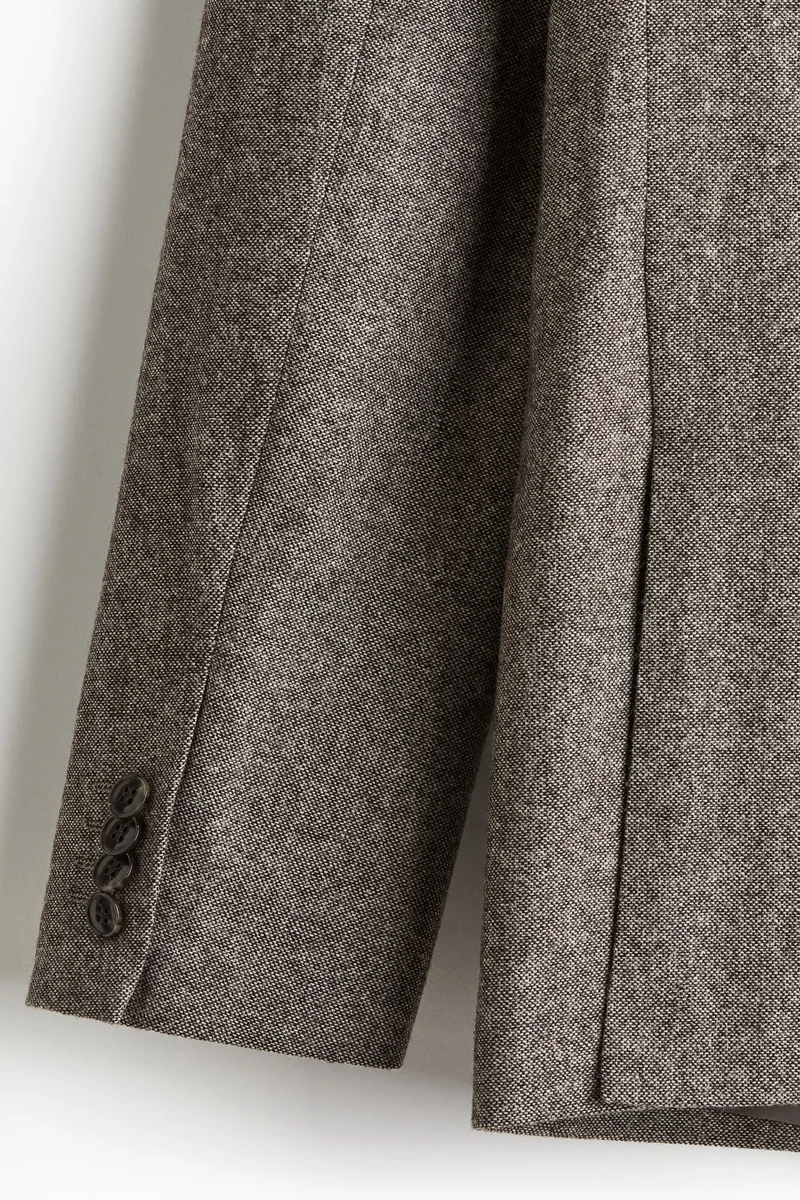 H&M Regular Fit Wool-Blend Double-Breasted Jacket