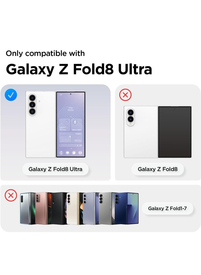 TEMPO Transparent Magnetic Case for Samsung Galaxy Z Fold 8 Ultra Cellphone, Compatible with Magsafe Wireless Charger Hard PC Clear Crystal Cover,Slim Fit, Shockproof - Image 2
