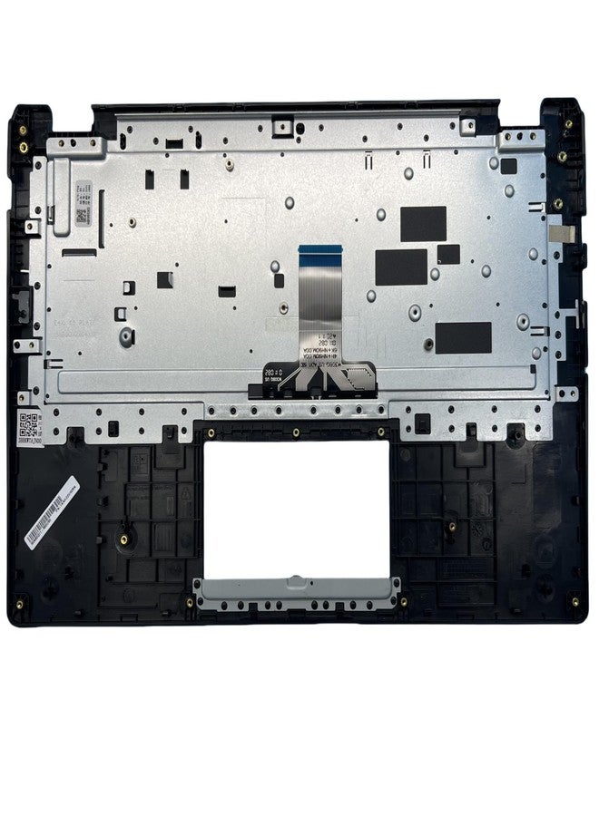 لوحة مفاتيح جديدة من YIJIATech لأجهزة الكمبيوتر المحمولة ASUS Hard Rock E410 وE410M وE410E، بتصميم أمريكي، رقم الموديل AEXKSU00050 ASM19C83US-920 0KNB0-210AAUS00 1KAHZZU025N، مع غطاء أزرق على شكل حرف C وأغطية مفاتيح سوداء. - Image 2