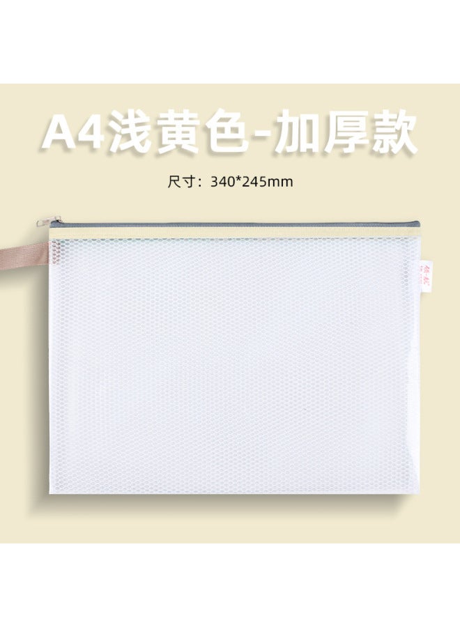 HELPS Transparent Eva Zipper Bag A4 Student Waterproof Homework Tutoring Bag Test Paper Storage Thickeneded Satchel Document Bag - Image 1